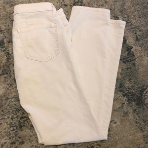 Size 4 Ann Taylor Loft cream corduroy pants.